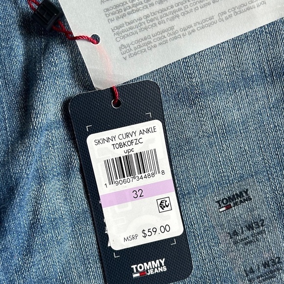 Tommy Hilfiger Tommy Jeans Skinny Curvy Ankle Denim Casual 14 32 - Picture 3 of 8